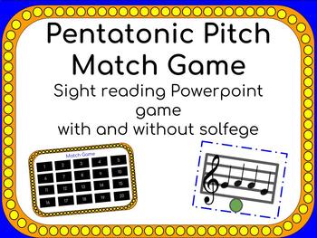 Preview of Pentatonic Match Game