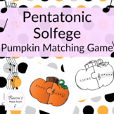 Pentatonic Scale Solfege Pumpkin Matching Game for Fall El