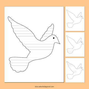 dove outline printable