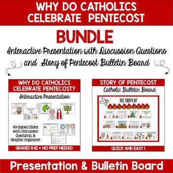 Preview of Pentecost Bundle-Interactive Presentation and Bulletin Board