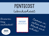 Pentecost Worksheet