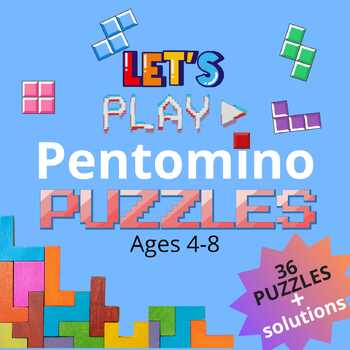 Preview of Pentomino puzzles for beginners: Fun Challenges for kids ages 4-8