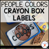 People Colors School Supply Box Labels | FREE!