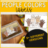 People Colors Labels