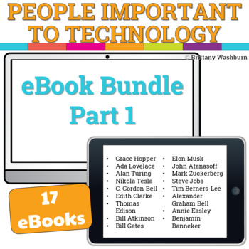 Preview of People Important to Technology Booklets Bundle Part 1