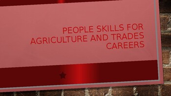 Preview of People Skills for Ag and Trades PPT