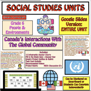Preview of People and Environments: Canada’s Interactions with Global Community Unit Gr. 6