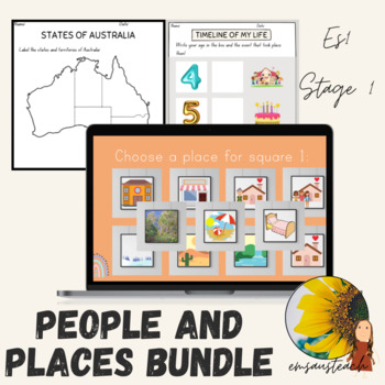 Preview of People and Places Bundle - ES1 Stage 1 Places Bingo and Entire Program