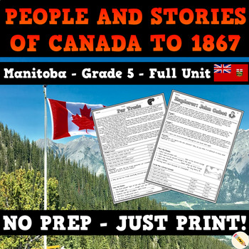 Preview of People and Stories of Canada to 1867 - Manitoba Social Studies Unit - Grade 5
