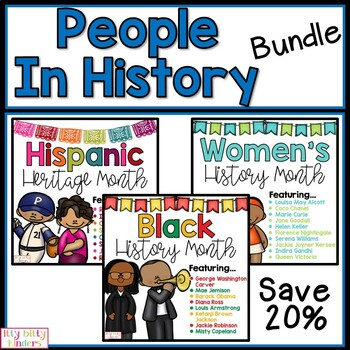 Preview of People in History, Black History, Hispanic Heritage, Women's History