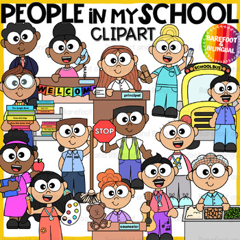 Preview of People in My School Clipart