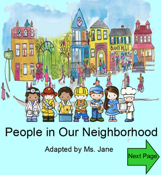 Preview of People in Our Neighborhood (Community Helpers SmartBoard Book with Sounds!)