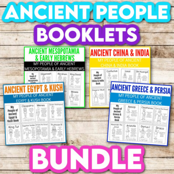 Preview of People of Ancient Civilizations Booklets BUNDLE
