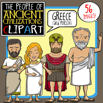 Preview of People of Ancient Civilizations Clip Art: Ancient Greece + Persia