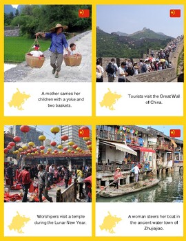 Preview of People of China (Montessori-Inspired Cultural Geography Cards)
