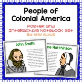 People of Colonial America Poster and Interactive Notebook
