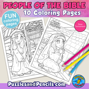 People of the Bible Coloring Pages BUNDLE 3 | New Testament Characters