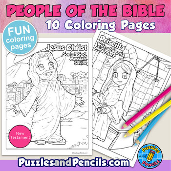 People of the Bible Coloring Pages BUNDLE 3 | New Testament Characters