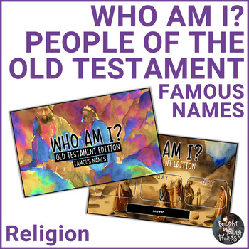 Preview of People of the Old Testament - Famous Names | Who Am I? | Bible Guessing Activity