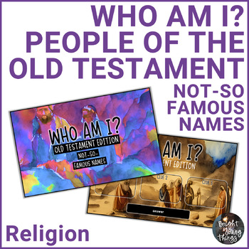 Preview of People of the Old Testament - Set 2 | Who Am I? | Bible Guessing Activity | PPT
