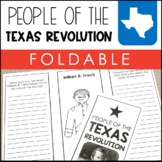 People of the Texas Revolution Foldable - Texas Revolution