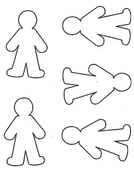 blank people template for kids