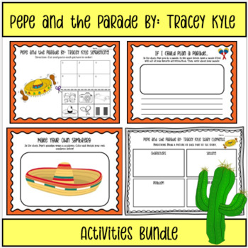 Preview of Pepe and the Parade By: Tracey Kyle Activities Bundle