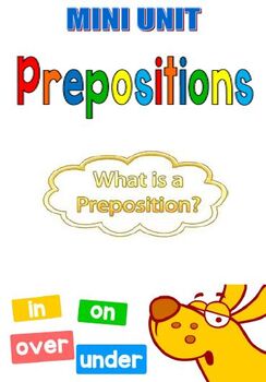 Preview of Pepositions: mini-unit for children studying English