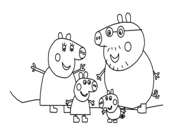 Peppa Pig 40 Coloring Pages by Souly Natural Creations | TPT