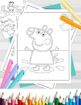 Speed Coloring Peppa Pig Activity Pages! Family Fun Activities for