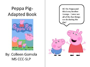 Preview of Peppa the Pig Adapted Book for SVO constructs
