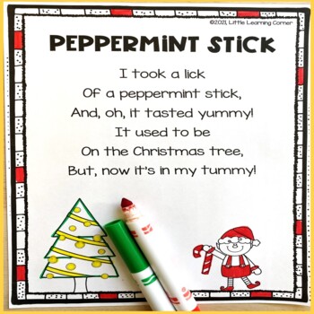 Preview of Peppermint Stick Poem for Kids