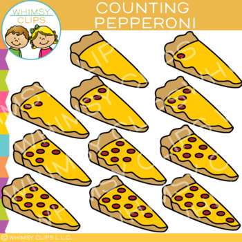 Preview of Pepperoni Pizza Counting Clip Art