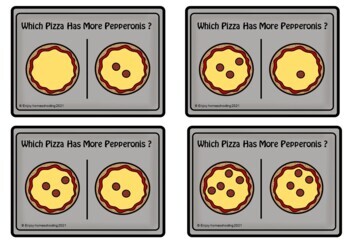 Pepperoni Pizza More and less Activity by Enjoy-Homeschooling | TPT