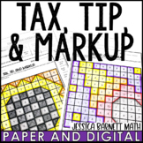 Percent Activity Tax, Tip, and Markup Coloring Worksheet