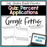 Percent Applications Google Forms Quiz