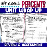 Percent Assessment Review and Study Guide - Percents or Pe
