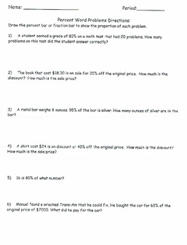 proportion word problems worksheet 7th grade with answers