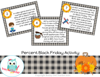 Preview of Percent Black Friday Activity