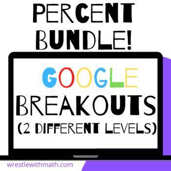 Preview of Percent Breakout Bundle – Perfect for Google Classroom!
