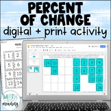 Percent of Change Digital and Print Puzzle Activity for Go