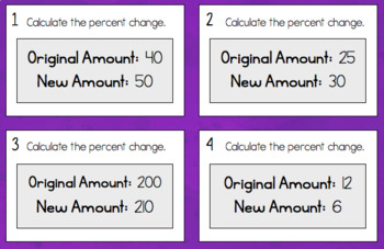 Percent Change and Percent Error  Notes and Worksheet by Math on the Move