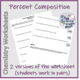 Percent Composition/Percent by Mass of Compounds Worksheet