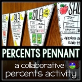 Percent Discounts Math Pennant Activity