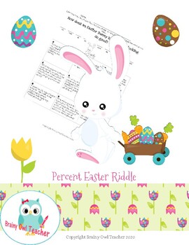 Preview of Percent Easter Riddle
