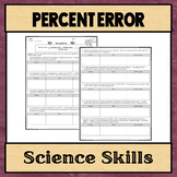 Percent Error Worksheet