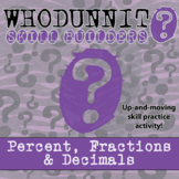 Percent, Fractions & Decimals Whodunnit Activity - Printab