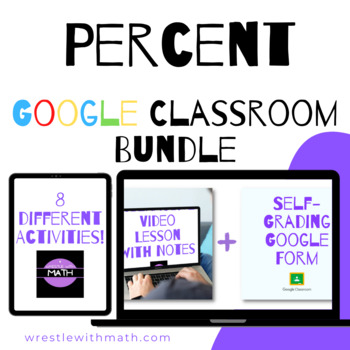 Preview of Percent Google Form Bundle – Perfect for Google Classroom!