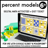 Percent Models Digital Math Activity | 6th Grade Math Goog
