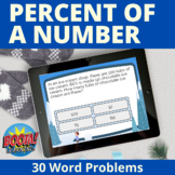 Percent Of A Number Boom Cards Winter Distance Learning